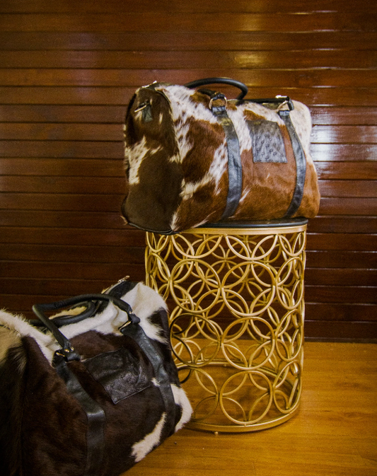 KW "Dapple" Cowhide Duffel Bag